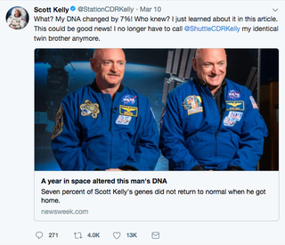 Illustration for article titled Astronaut Scott Kelly's DNA Did Not 'Change in Space' the Way You Think